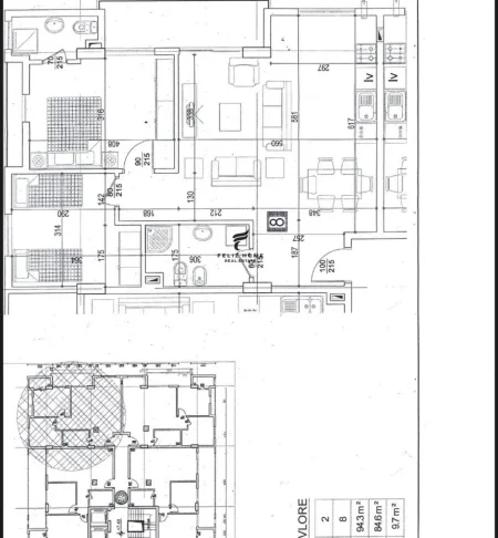 Vlore, shitet apartament 2+1+Ballkon Kati 3, 94 m² 188.600 € (VLORE)