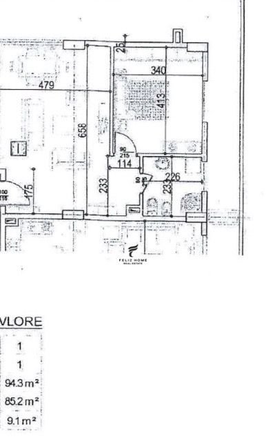 Vlore, shitet apartament 2+1 Kati 3, 94 m² 188.600 € (VLORE)