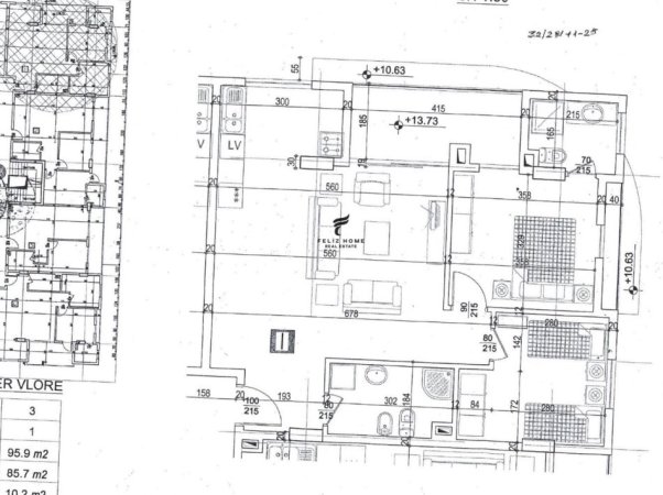 Vlore, shitet apartament 2+1 Kati 4, 95 m² 191.800 € (VLORE)