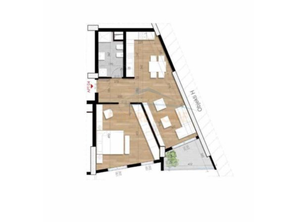 Tirane, shitet apartament 1+1+Ballkon Kati 6, 82 m² 132.000 € (REZIDENCA TURDIU)