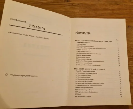 Tirane, shes Shitet libër: “Financa – Cikël Leksionesh”