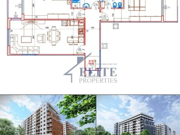 Tirane, shitet apartament 2+1 Kati 2, 114 m² 125.686 € 