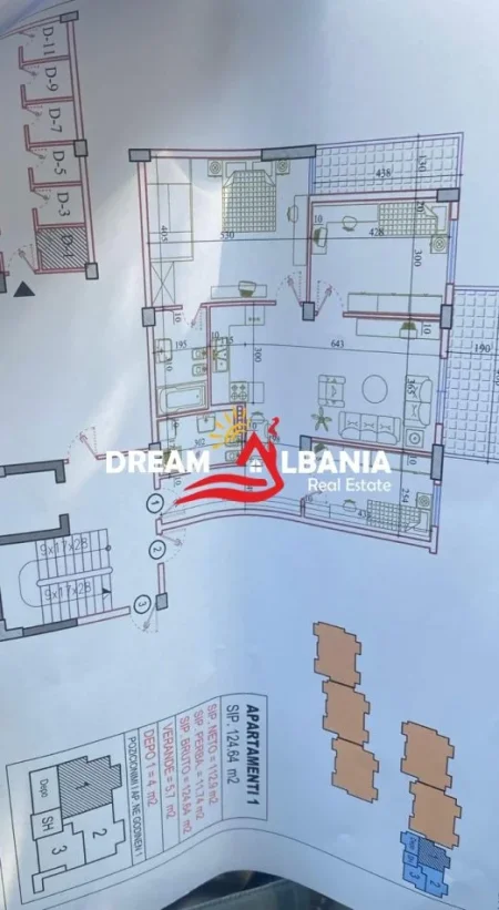 Tirane, shitet 3+1+Ballkon Kati 2, 130 m² 247.000 € (Tek Kopshti Botanik - ID 4131457)