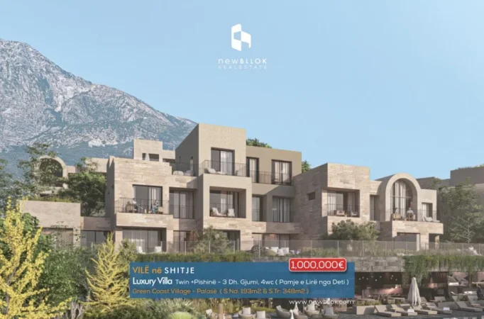 🌊SHITET : VILË TWIN GREEN COAST II 📍193m² Ndërtim & 348m² Truall + Pishinë 🏝 Fiks te Salt/ Ultra Pamje nga Deti 🌅