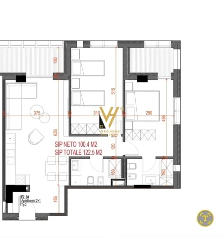 Himare, shitet apartament 2+1+Ballkon Kati 3, 122 m² 330.000 € (DRYMADES)