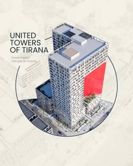 Tirane, shitet apartament 3+1+Aneks+Ballkon Kati 6, 147 m² 306.600 € (Komuna Parisit)