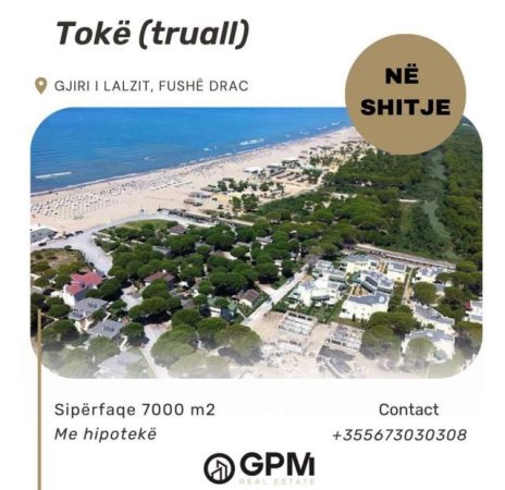 Durres, shes toke 7.000 m² 45 Euro/m2 tek Gjiri i Lalzit