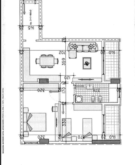 Tirane, shes apartament 2+1 Kati 8, 97 m² 50.500 Euro