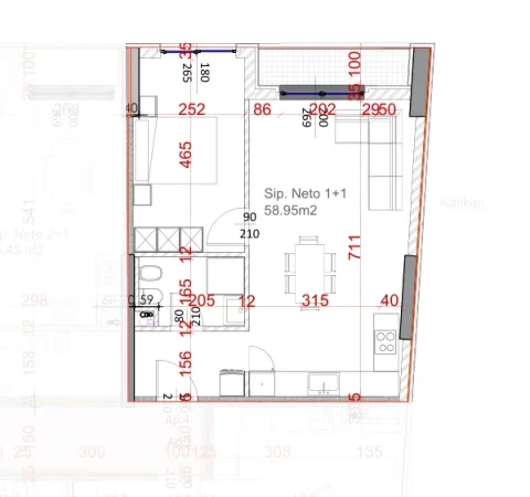 Tirane, Liste me oferta apartament 1+1 dhe 2+1 (prane Kompleksit Turdiu)