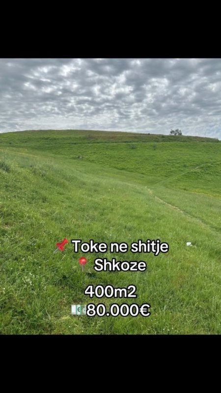 Tirane, shitet toke , 400 m² 