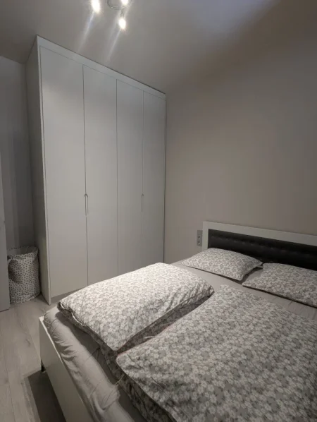 Tirane, jepet me qera apartament 1+1+Ballkon Kati 2, 55 m² 600 € (Liqeni i Thate)