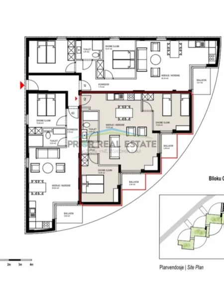 Durres, shes apartament 2+1 Kati 1, 92 m² 212.000 € (Ishme, Shetaj)
