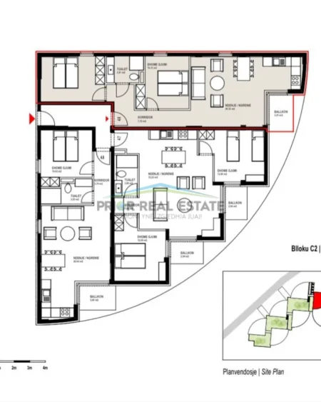 Durres, shes apartament 2+1 Kati 2, 89 m² 241.000 € (Ishem Shetaj)