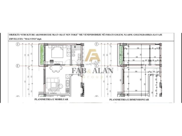 Golem, shitet apartament 1+1 Kati 3, 52 m² 65.500 € (Golem)