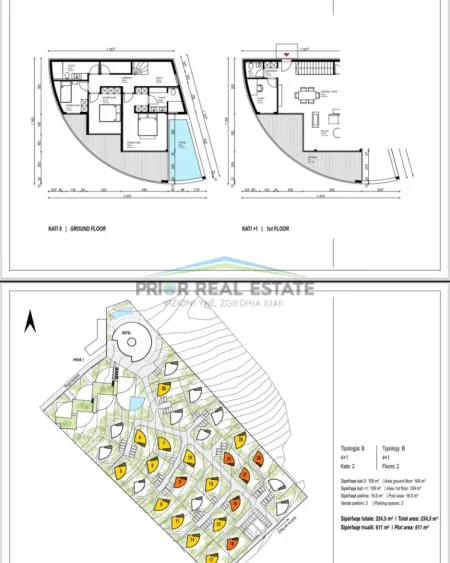 Durres, shitet Vile 2 Katshe , 611 m² 720.000 € (Shetaj, Ishem)