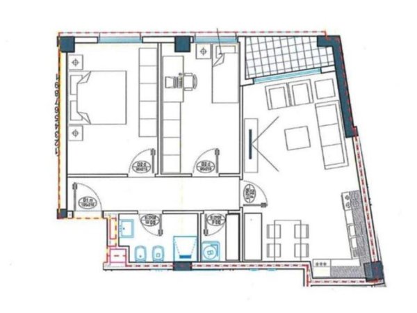 Tirane, shitet apartament 2+1 Kati 2, 90 m² 165.000 € (Bulevardi i Ri)
