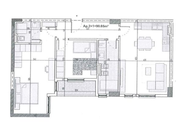 Tirane, shitet apartament 2+1 Kati 5, 104 m² 104.000 € (Paskuqan)