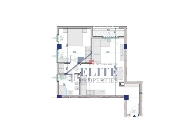 Tirane, shitet apartament 1+1+Ballkon Kati 0, 77 m² 85.019 € 