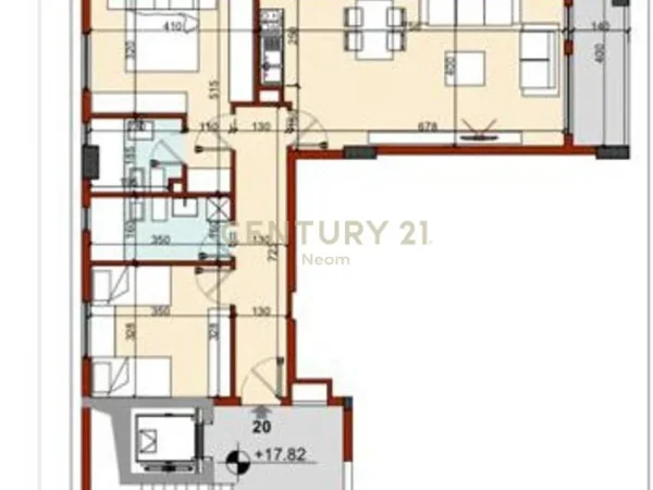 Tirane, jap me qera ambjent biznesi+POST PARKIMI , 102 m² 750 € (Porcelan)