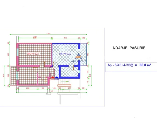 Tirane, shitet garsonier Kati 3, 30 m² 95.000 € (MYSLYM SHYRI)
