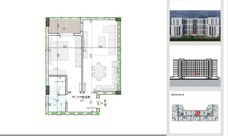 Tirane, shitet apartament 1+1 Kati 2, 70 m² 55.000 € ( Shitet Super Apartament 1+1 ne Kamëz, Zona e Ullirit me Super Cmim.)
