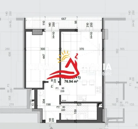 Tirane, shitet apartament 1+1+Ballkon Kati 3, 77 m² 110.000 € (Tek Fusha e Aviacionit, rruga Simon Gjoni)