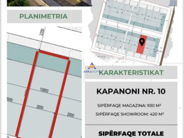 Tirane, shitet ambjent biznesi Kati 0, 1.350 m² 1.620.000 € (NE KASHAR)