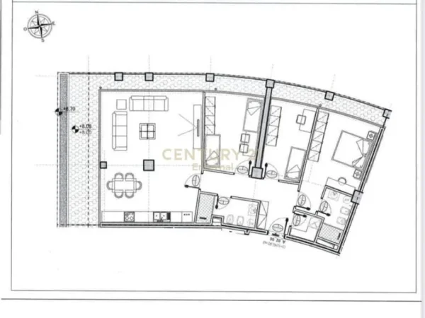 Tirane, jepet me qera ambjent biznesi Kati 2, 187 m² 1.800 € (Lake View)