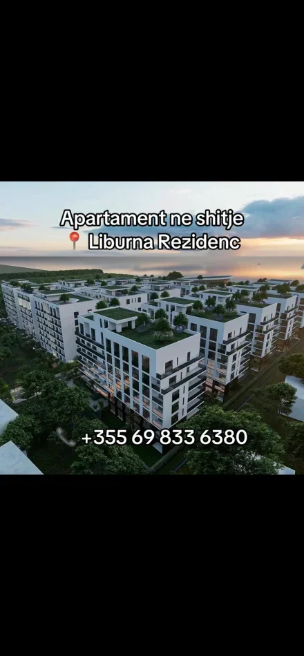 Shqiperi, shitet apartament 1+1 Kati 7, 72 m² (Golem)