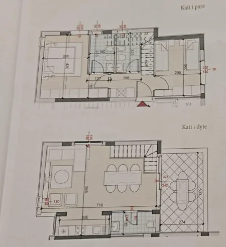 Sarande, shes apartament 2+1 Kati 2, 113 m² 340.000 € (qeparo)