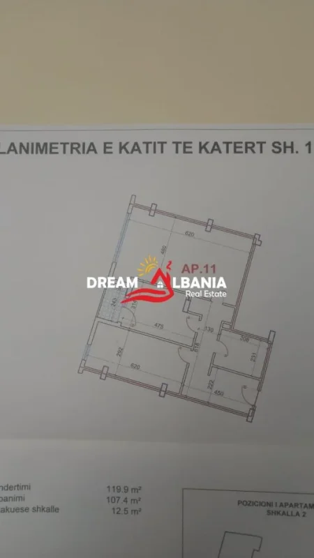 Tirane, shitet apartament 2+1+Ballkon Kati 4, 120 m² 192,000 € (ne Don Bosko prane shkolles Vace Zela)