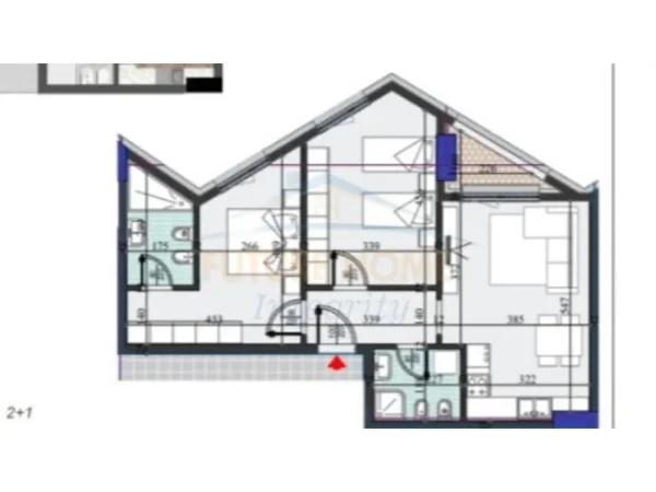 Tirane, shitet apartament 2+1 Kati 8, 97 m² 175.140 €