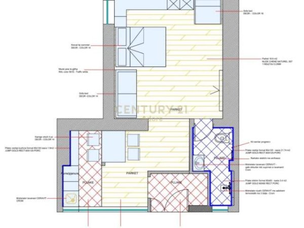 Tirane, shitet apartament 1+1 Kati 0, 74 m² 110.000 Euro (Rr. Bardhok Biba)