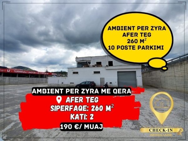 Tirane, jepet me qera zyre Kati 2, 260 m² 1.900 Euro (Teg)
