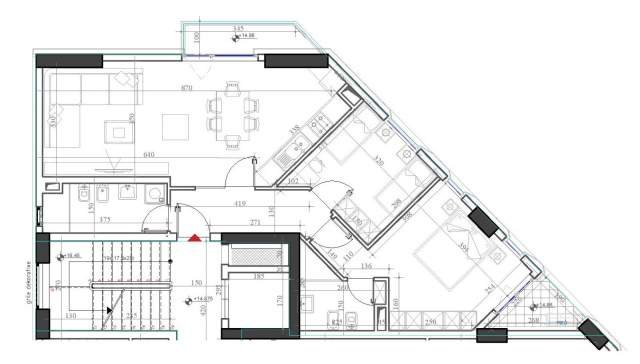Tirane, jepet me qera apartament 2+1 Kati 2, 98 m² 1.000 Euro (rruga barrikadave)