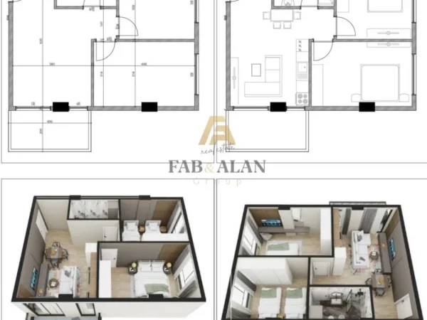 Golem, shitet apartament 2+1 Kati 1, 80 m² 120.000 € (Golem)