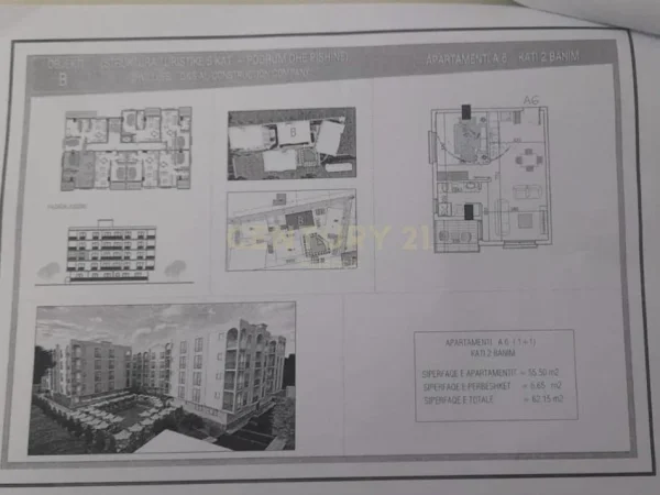 Durres, shitet apartament 1+1 Kati 2, 62 m² 80.200 € (RESIDENCA ORIENTAL NE GOLEM)