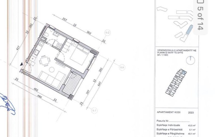 Tirane, shitet apartament 1+1 Kati 2, 79 m² 75.000 € ( *SHITET SUPER APARTAMENT 1+1 NË DAJT ME CMIMIN 75.000 EURO)
