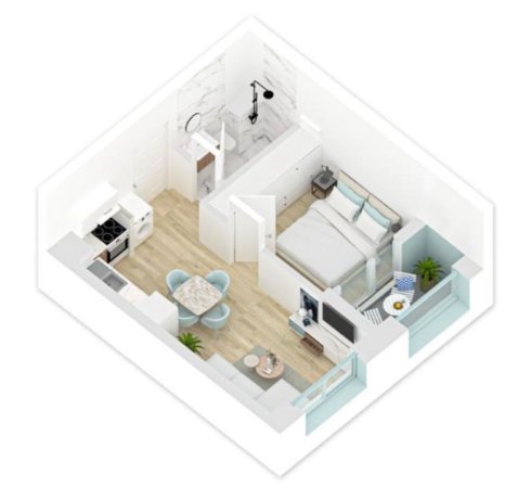 Tirane, shes apartament 1+1+Ballkon Kati 5, 48 m² 73.000 € (Pasho Hysa)