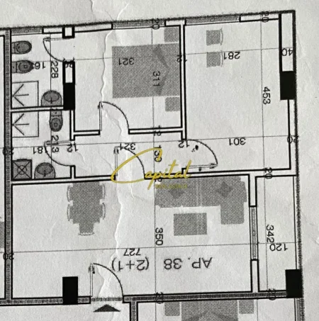 Tirane, shitet apartament 2+1 Kati 3, 84 m² 135.000 € (ASTIR)