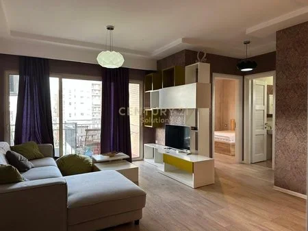 Tirane, jepet me qera apartament 2+1+Ballkon Kati 7, 80 m² 600 € (Sol117662)
