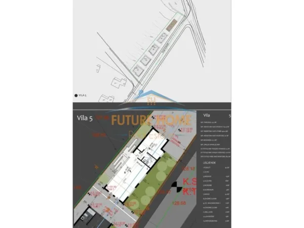Tirane, shitet Vile 2 Katshe , 183 m² (Lemons Residence, Liqeni i Thate)