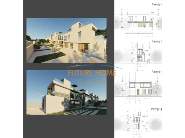 Tirane, shitet Vile 2 Katshe , 183 m² (Lemons Residence, Liqeni i Thate)