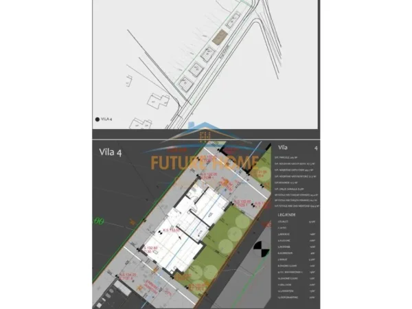 Tirane, shitet Vile 2 Katshe , 195 m² (Lemons Residence, Liqeni i Thate)