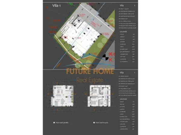 Tirane, shitet Vile 2 Katshe , 270 m² (Lemons Residence, Liqeni i Thate)