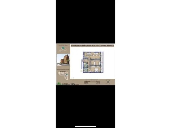 Tirane, shes apartament 2+1+Ballkon Kati 1, 114 m²