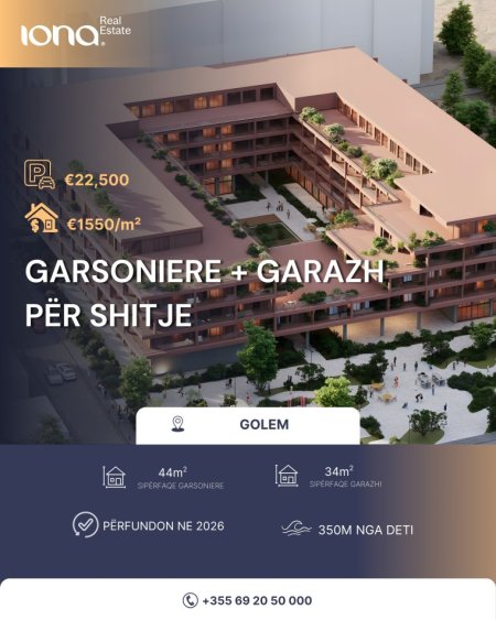 Golem, shitet garsoniere/garazhe , Prane Miami 2 (350 metra larg detit)