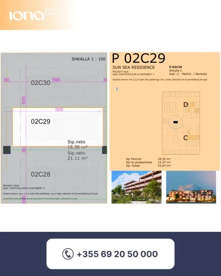 Golem, shitet garsoniere/garazhe , Prane Miami 2 (350 metra larg detit)