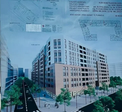 Tirane, shitet apartament 2+1 Kati 9, 105 m² 125.520 € 