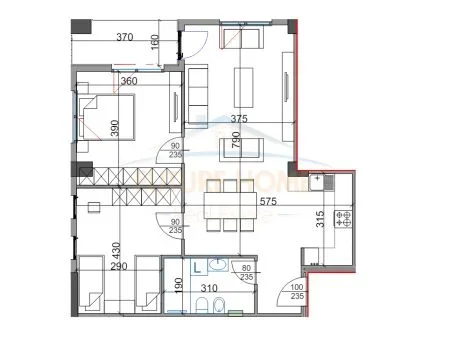 Tirane, shitet apartament 2+1 Kati 1, 87 m² 17.120.000 € 